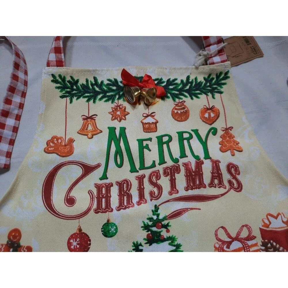 NWT Kitchen Chic “Marry Christmas” Adjustable Christmas Theme Apron